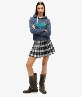 Hoodie met ton-sur-ton Vintage logo