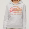 Hoodie met ton-sur-ton Vintage logo