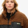 Hybride jassen van sherpa-fleece