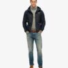Hybride trekkerjas met hood