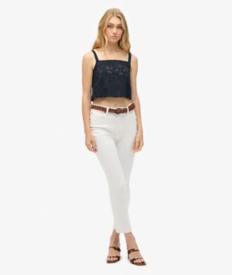 Ibiza geborduurde cami-top