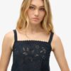 Ibiza geborduurde cami-top