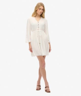 Ibiza mini-jurk met V-hals