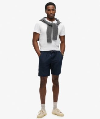 Indigo Bermuda-short met stippen