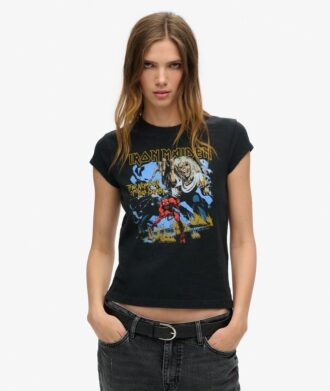 Iron Maiden X Superdry T-shirt met korte mouwen