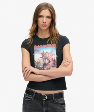 Iron Maiden X Superdry T-shirt met korte mouwen