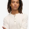 Jersey Henley-top met lange mouwen Jersey Henley-top met lange mouwen