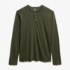 Jersey Henley-top met lange mouwen Jersey Henley-top met lange mouwen