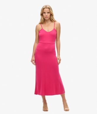 Jersey jurk met open rug