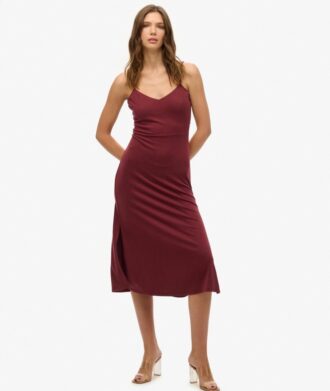 Jersey jurk met open rug