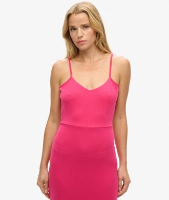 Jersey jurk met open rug