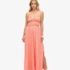 Jersey kanten maxi-jurk