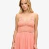 Jersey kanten maxi-jurk
