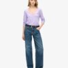 Jersey top met lange mouwen en V-hals Jersey top met lange mouwen en V-hals