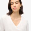 Jersey top met lange mouwen en V-hals Jersey top met lange mouwen en V-hals