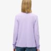 Jersey top met lange mouwen en V-hals Jersey top met lange mouwen en V-hals