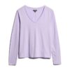 Jersey top met lange mouwen en V-hals Jersey top met lange mouwen en V-hals