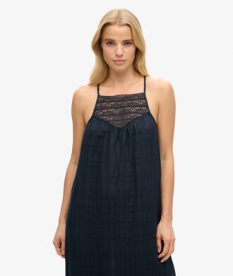Kant halter maxi strandjurk