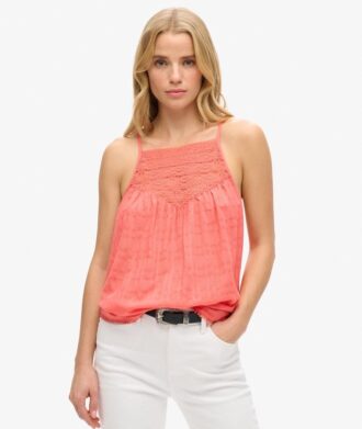 Kanten cami-strandtop