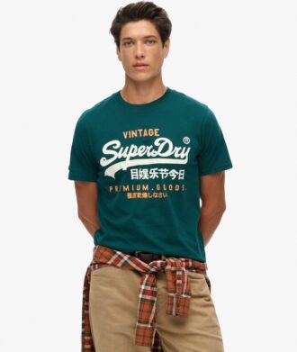 Klassiek Vintage T-shirt met Heritage-logo