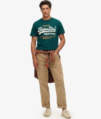 Klassiek Vintage T-shirt met Heritage-logo