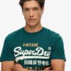 Klassiek Vintage T-shirt met Heritage-logo