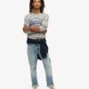 Klassieke T-shirt met lange mouwen en print