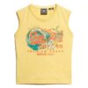 La Vintage Logo Graphic Slim Vest Top La Vintage Logo Graphic Slim Vest Top