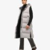 Lang gewatteerd Hooded Gilet