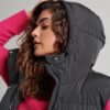 Lang gewatteerd Hooded Gilet