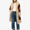 Lange patchwork-afghaanse jas Lange patchwork-afghaanse jas