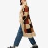 Lange patchwork-afghaanse jas Lange patchwork-afghaanse jas