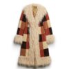 Lange patchwork-afghaanse jas Lange patchwork-afghaanse jas