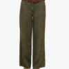 Linnen broek met lage taille