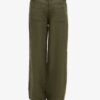 Linnen broek met lage taille