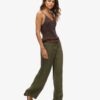 Linnen broek met lage taille