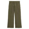 Linnen broek met lage taille