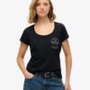 Lo-Fi Biker T-shirt met ronde hals Lo-Fi Biker T-shirt met ronde hals