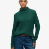 Lose kabeltrui met col Lose kabeltrui met col