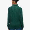 Lose kabeltrui met col Lose kabeltrui met col