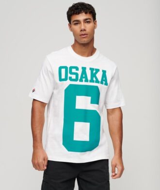 Losvallend T-shirt met Osaka-logo