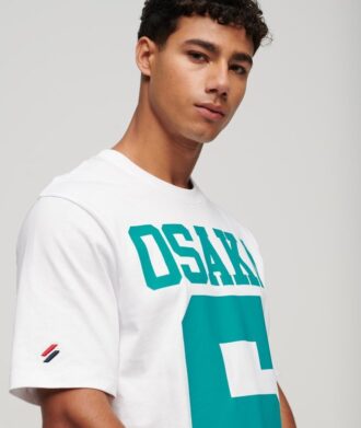 Losvallend T-shirt met Osaka-logo