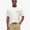 Losvallend T-shirt met tattoo-afbeelding op de rug Losvallend T-shirt met tattoo-afbeelding op de rug