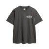Losvallend T-shirt met tattoo-afbeelding op de rug Losvallend T-shirt met tattoo-afbeelding op de rug