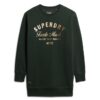 Luxe jersey jurk met metallic logo Luxe jersey jurk met metallic logo