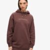 Luxe metallic logo Hoodie jurk Luxe metallic logo Hoodie jurk