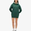 Luxe metallic logo Hoodie jurk