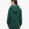 Luxe metallic logo Hoodie jurk