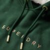 Luxe metallic logo Hoodie jurk