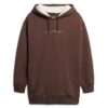 Luxe metallic logo Hoodie jurk Luxe metallic logo Hoodie jurk